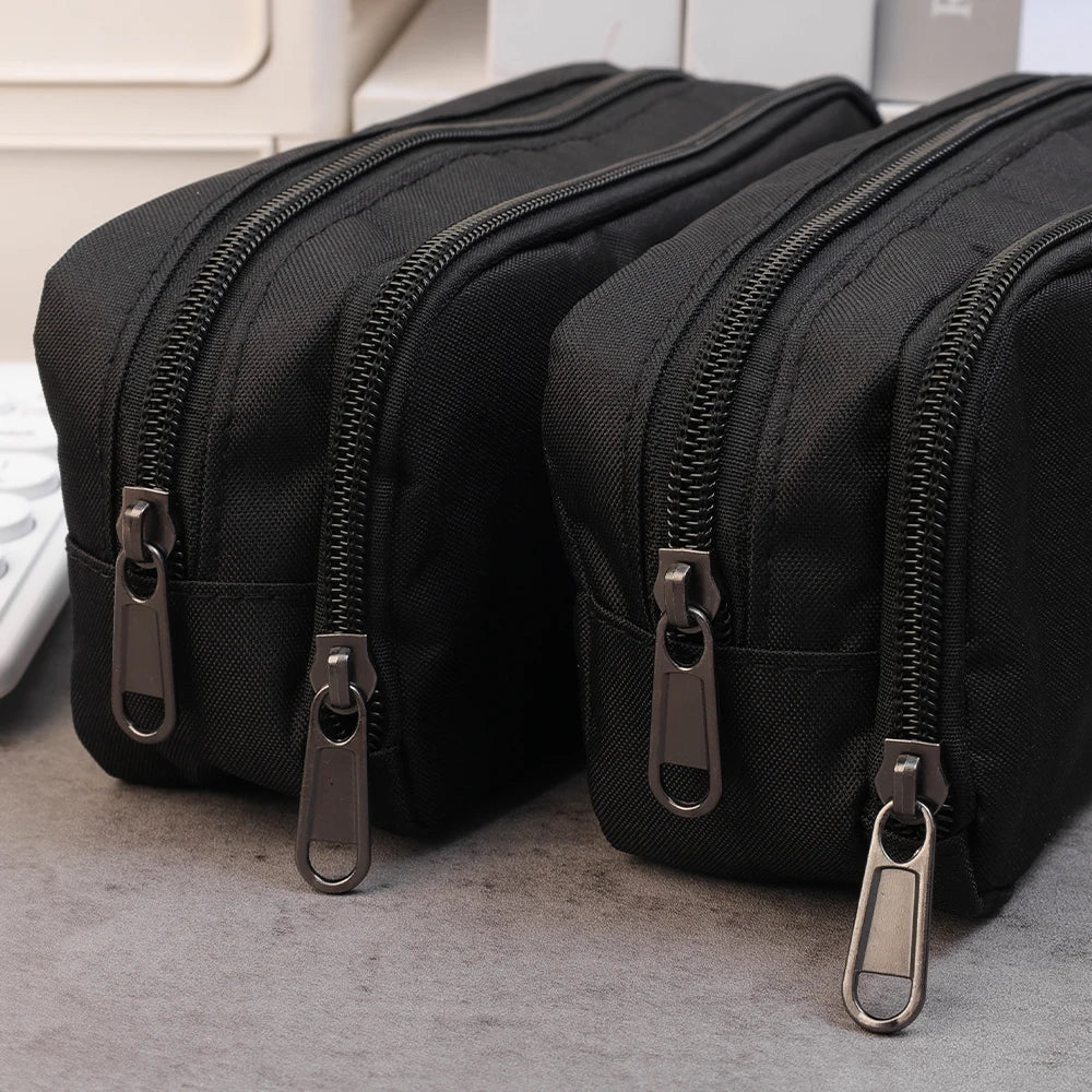 Large Capacity Black Stationery Case