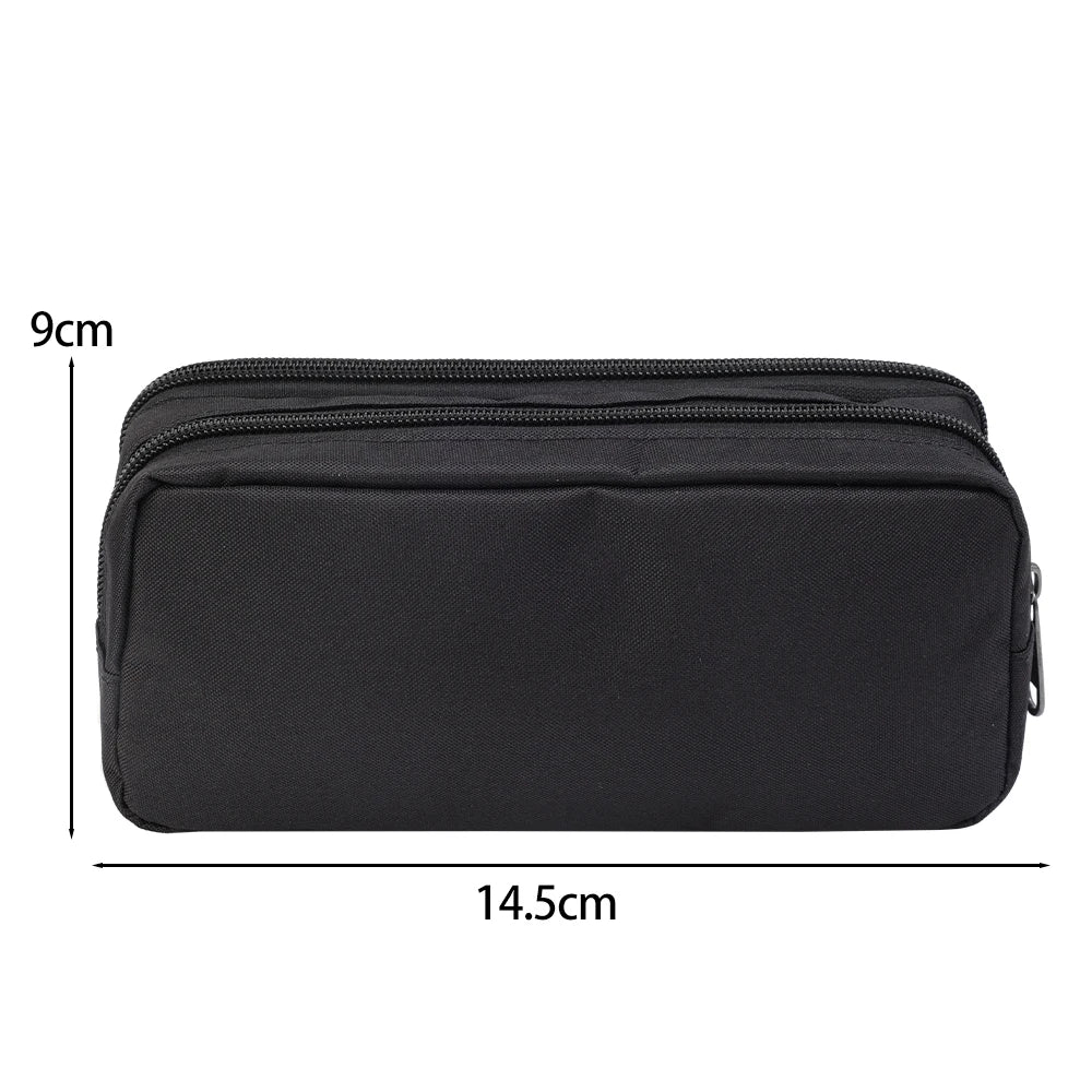 Large Capacity Black Stationery Case